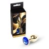 MyLove Toys - Jewellery Gold PLUG- Dark Blue